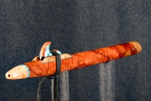 Dream Amboyna Burl Native American Flute, Minor, Mid G-4, #Q15C (1)